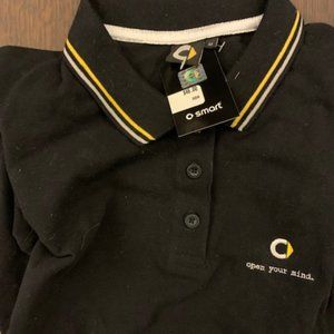 Smart Car branded medium polo shirt in black